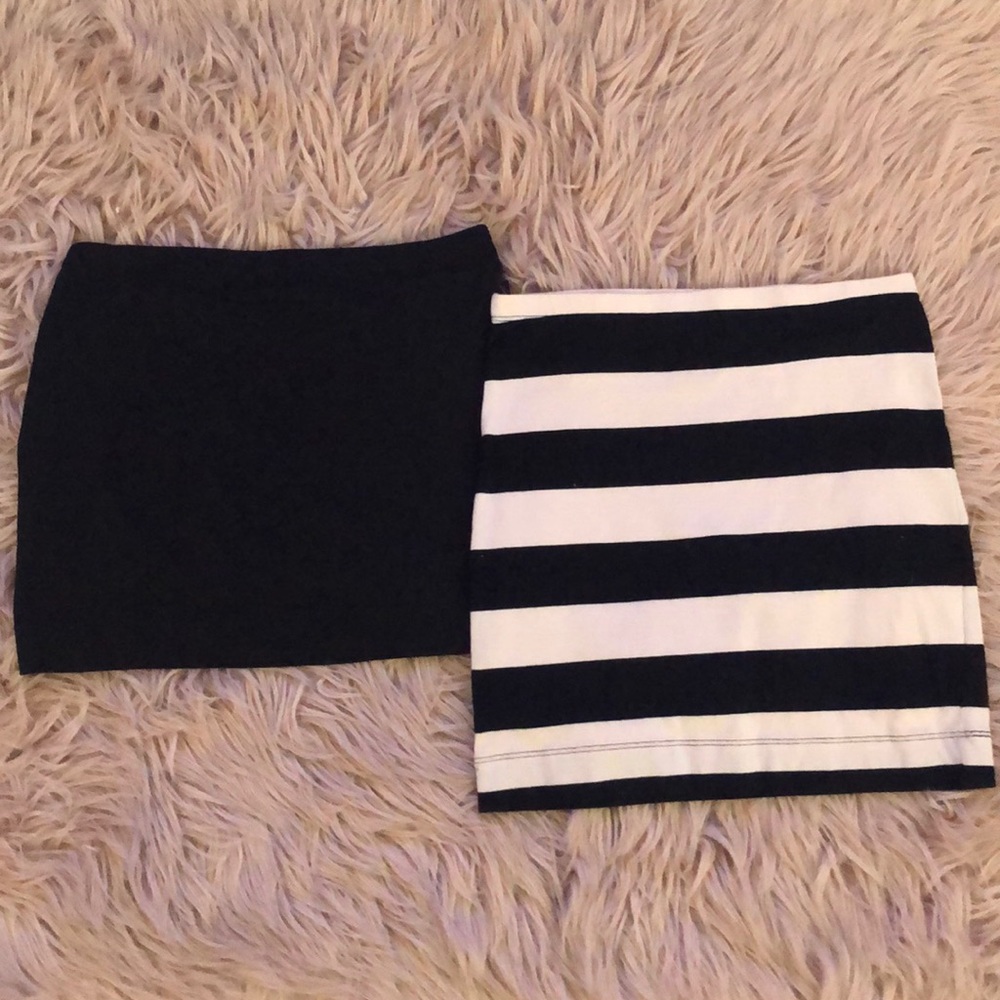 2 h&m basic pencil skirts